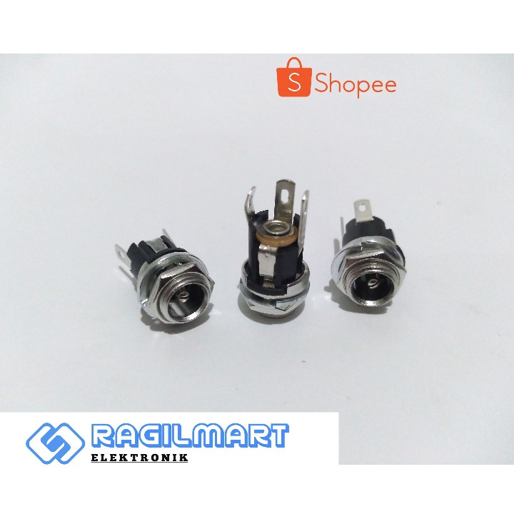 Jual [ COD ] Socket DC Drat Besi 5,5 mm - Soket DC | Shopee Indonesia