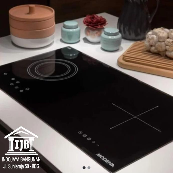 Jual best produk] Kompor Tanam Listrik Modena Hybrid 2 Tungku 70 Cm