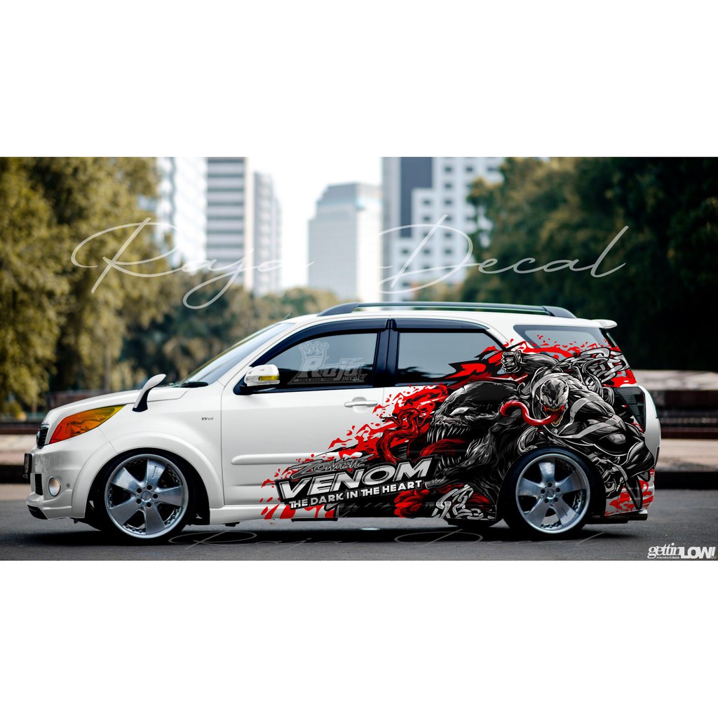 Jual Sticker Striping Decal Variasi Mobil Rush Terios Disain Custom