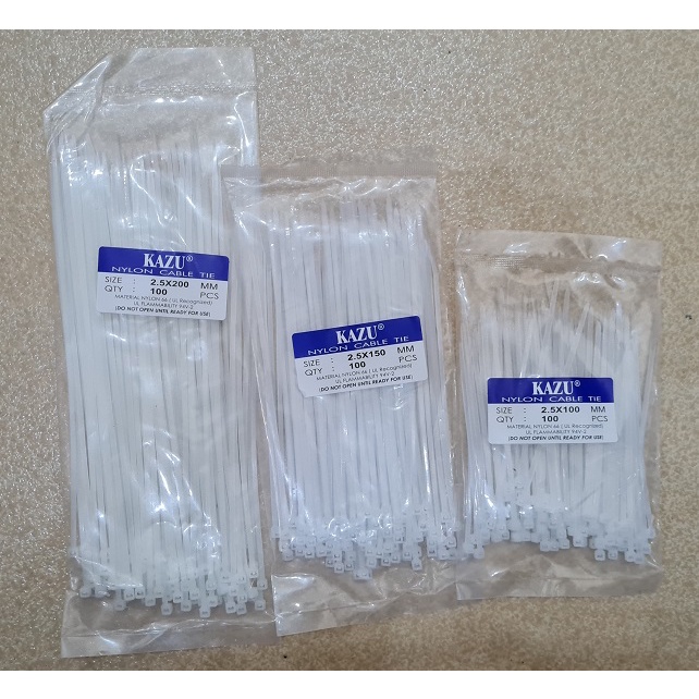 Jual Harga GROSIR Pengikat Cable TIES 2.5mm x 100mm 10cm KAZU per ...