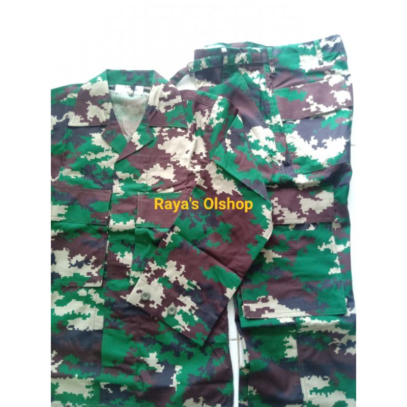 Jual ORI, baju PDL RAIDER TNI AD jatah original | Shopee Indonesia