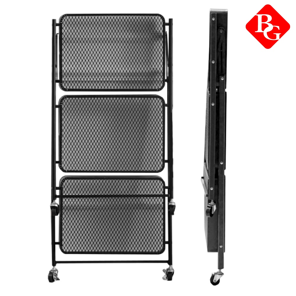 Jual BG Sport Rak Susun Penyimpanan 3 Tingkat / Metal Storage Shelf 3 ...