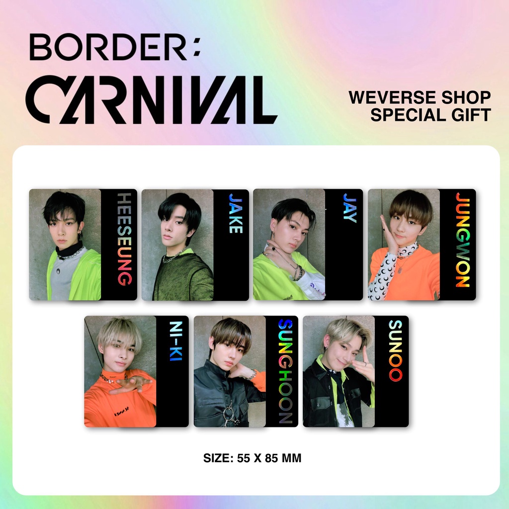 Jual [Photocard] Enhypen Border: Carnival Fever Weverse POB | Shopee ...