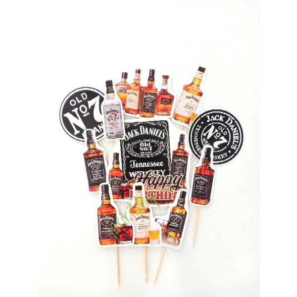 Jual CAKE TOPPER BEER BIR HIJAU HITAM HAPPY BIRTHDAY HIASAN KUE ...