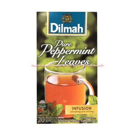Jual Dilmah 20bag Pure Peppermint Leaves Infusion 20Tea Bag Teh Rasa ...