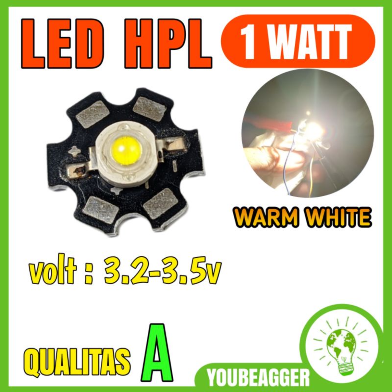 Jual LED HPL 1 WATT WARM WHITE Shopee Indonesia