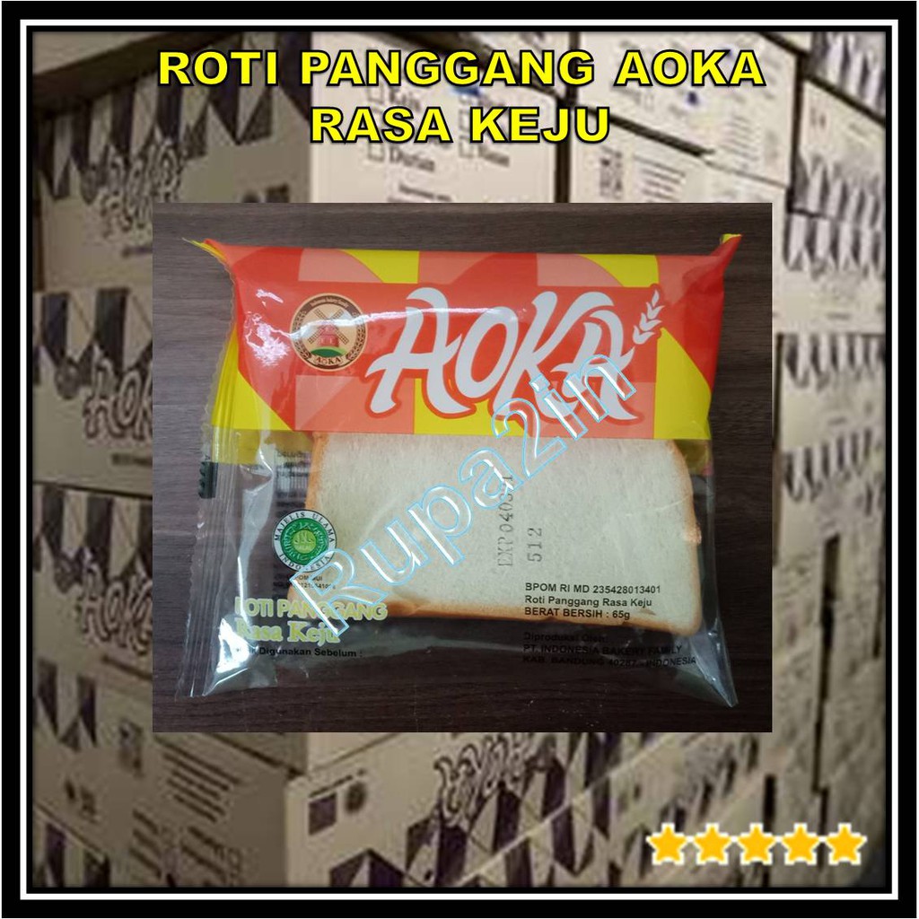 Jual Aoka Roti Tawar Panggang Sandwich Isi Selai Dus Karton