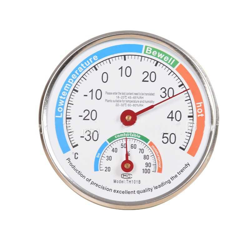 Jual Thermometer Jarum Analog Hygrometer Temperature Humidity - TH101B ...
