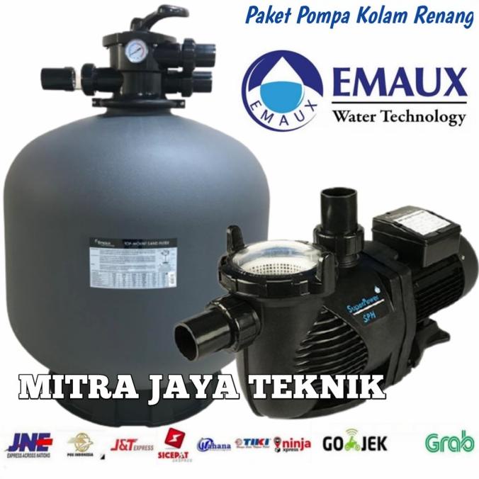 Jual Paket Pompa Kolam Renang Emaux 1Hp + Sand Filter Emaux 21" Pompa ...