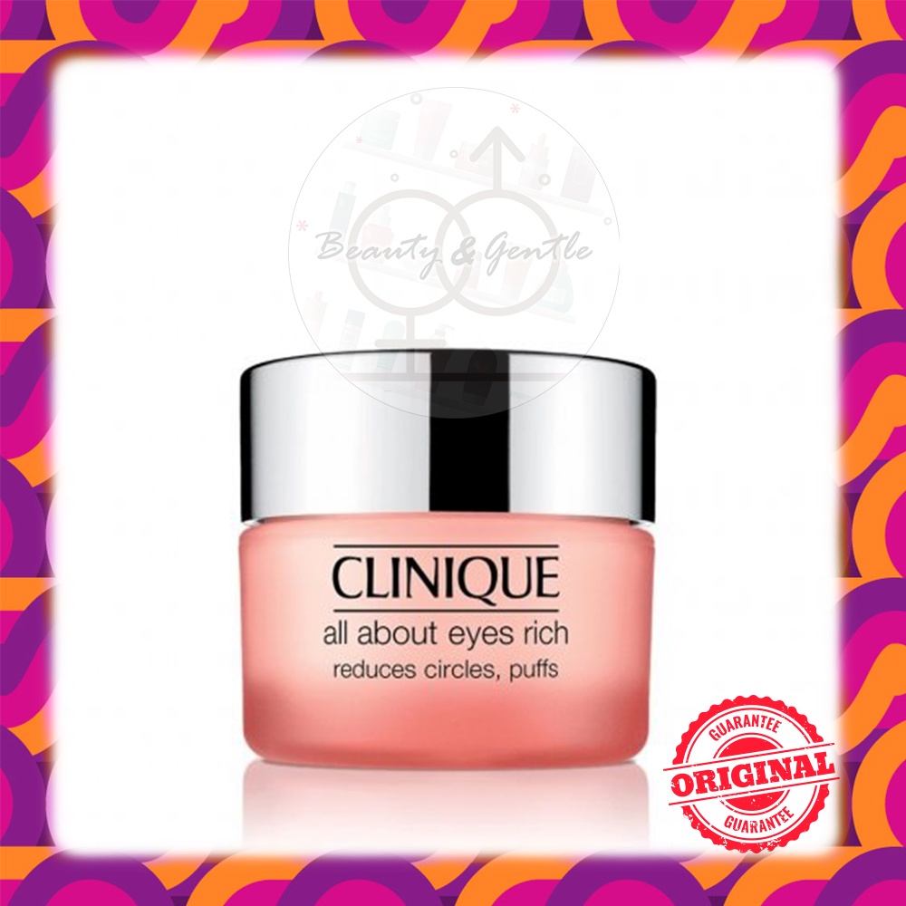 Jual PROMO CLINIQUE All About Eyes Rich / Eye Cream 15ml | Shopee Indonesia