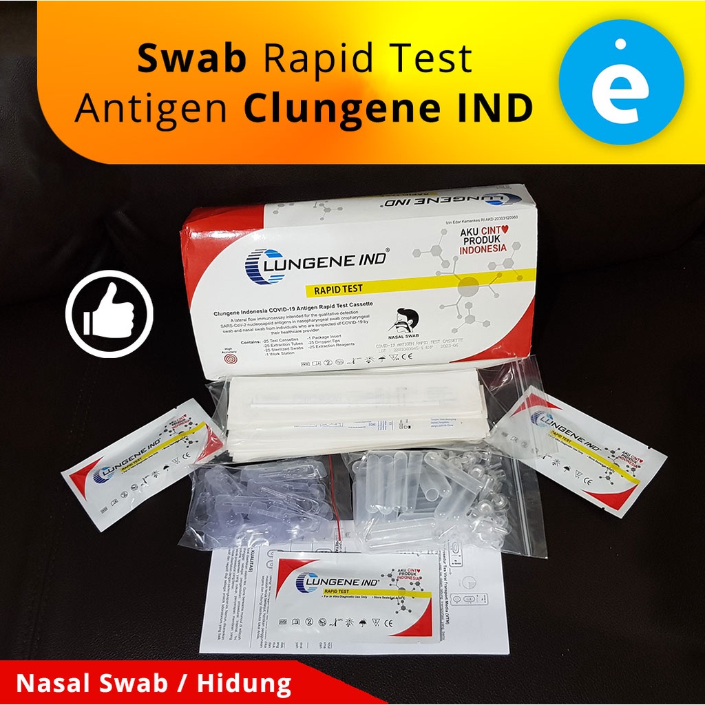 Jual Alat Rapid Test Antigen Colok Swab Hidung Lingne IDN izin DepKes ...