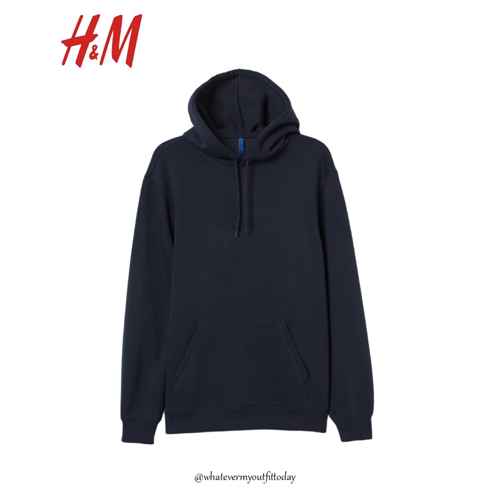 Hoodie polos hoodie original h m HITAM