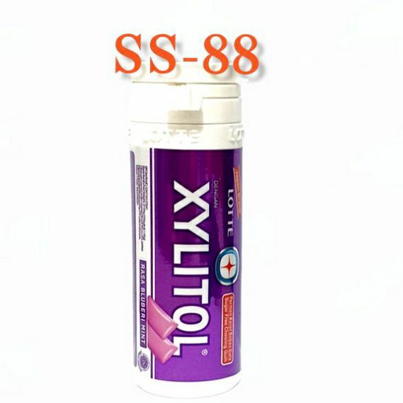 Jual PERMEN KARET XYLITOL ~ RASA BLUBERI MINT (KECIL/ISI 19 BUTIR ...