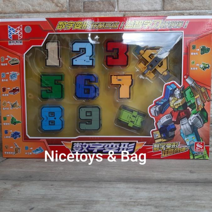 Jual Robot Angka Mainan Robot Transfomer Angka | Shopee Indonesia