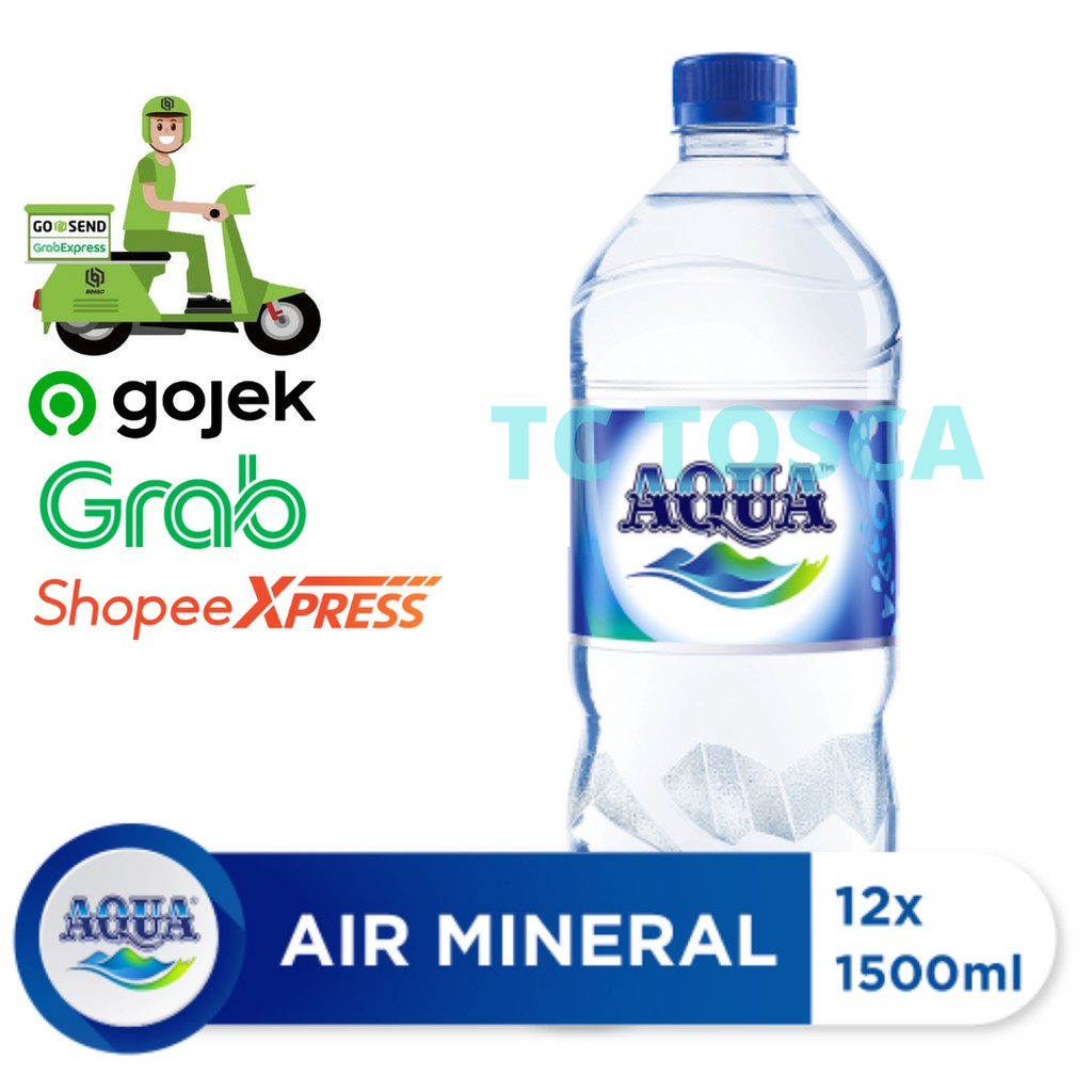 Jual Air Mineral Aqua 1500ml 1 Dus Isi 12 Botol Shopee Indonesia 3010