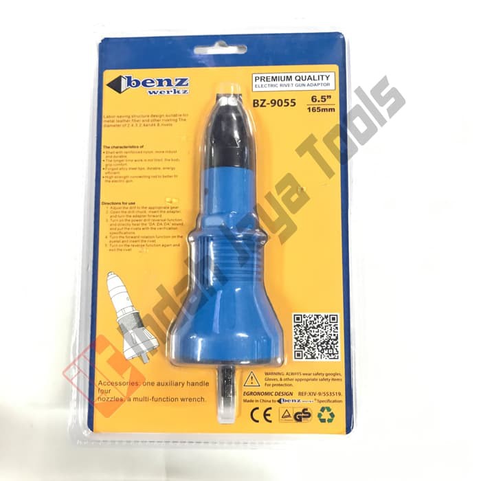 Jual Order Langsung BENZ BZ-9055 Adaptor Tang Rivet Mesin Bor - Ripet ...