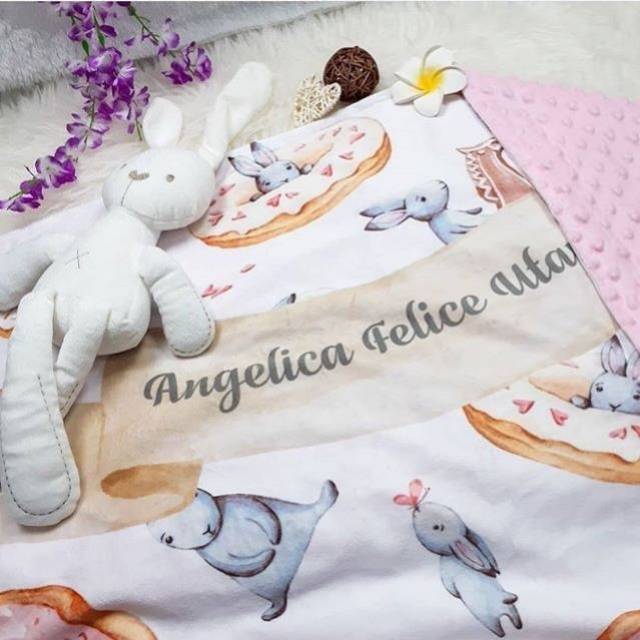 Jual Selimut Baby Custom Bunny Playtime | Shopee Indonesia
