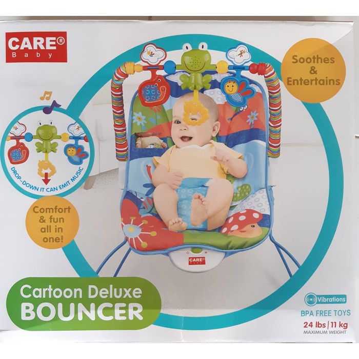 Baby cartoon 2024 deluxe bouncer