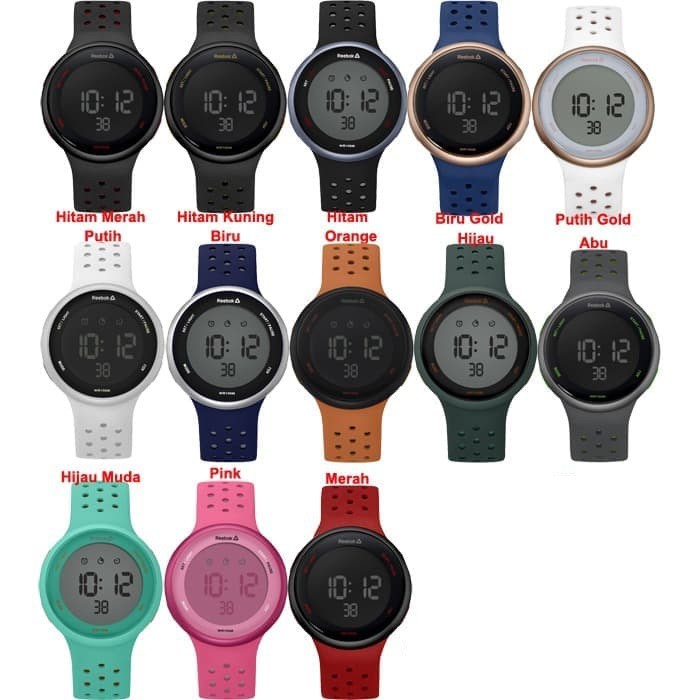 JAM TANGAN WANITA REEBOK RD ELE G9 DIGITAL RUBBER READY BEBERAPA WARNA ORIGINAL