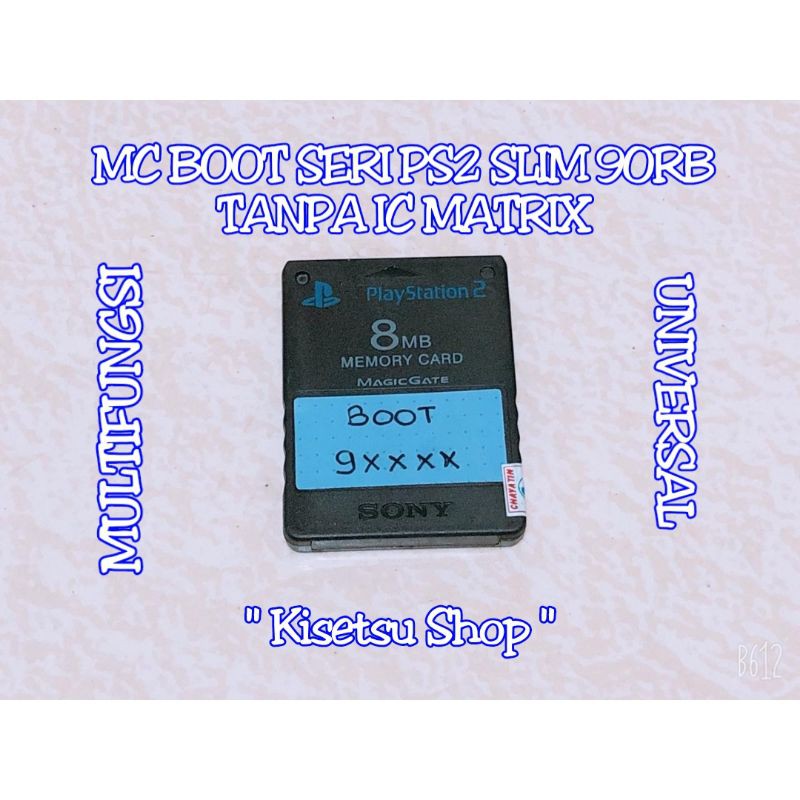 MEMORY CARD MC BOOT PS2 SEMUA SERI UNIVERSAL 10RB 15RB 18RB PS2 SLIM  90RB DLL