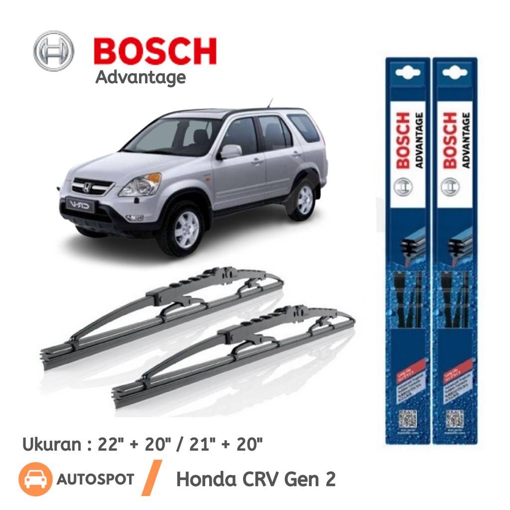 Jual Wiper Depan Mobil Honda Cr V Gen Sepasang Bosch Advantage