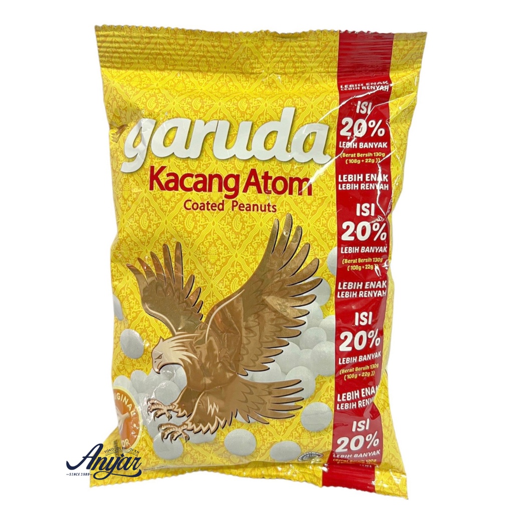 Jual Kacang Atom Garuda Coated Peanuts 130gr Shopee Indonesia