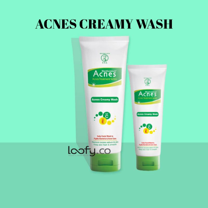 Jual ACNES CREAMY WASH 100 G 50 G / ACNES SABUN MUKA / ACNES FACE WASH ...