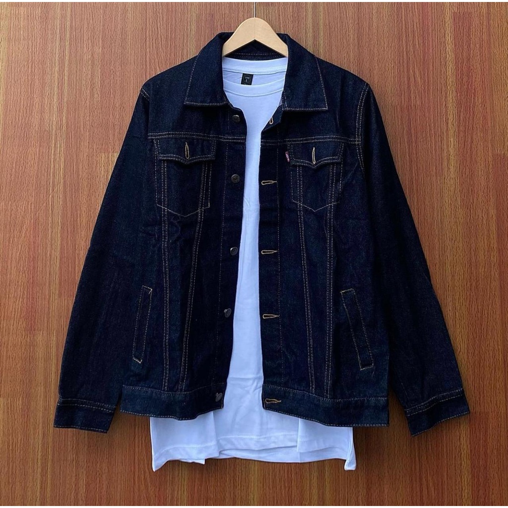 Jual JAKET DENIM BLUEBLACK JAKET JEANS BLUE BLACK JAKET DENIM GARMENT JAKET JEANS GARMEN TKEREN TERBARU 2021 Shopee Indonesia