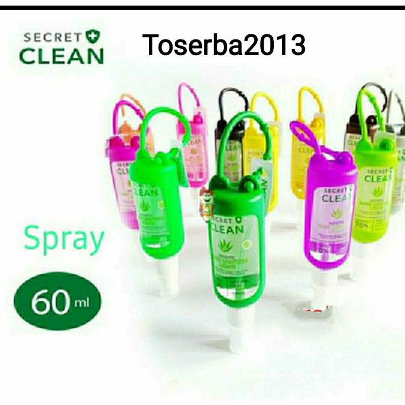 Jual Secret Clean Handsanitizer 60 ml Spray ( Bisa gantung Di Tas ...
