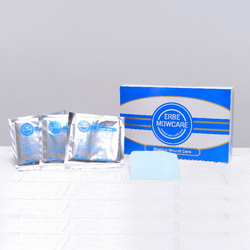 Jual SheetGel hidrogel dressing 10x10 cm erbemowcare ,luka bakar