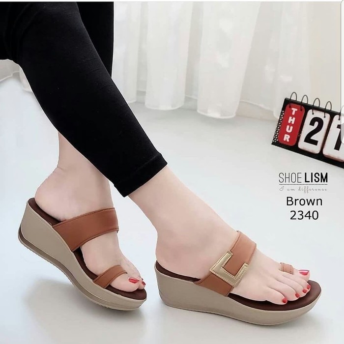 Wedges sale wanita shopee