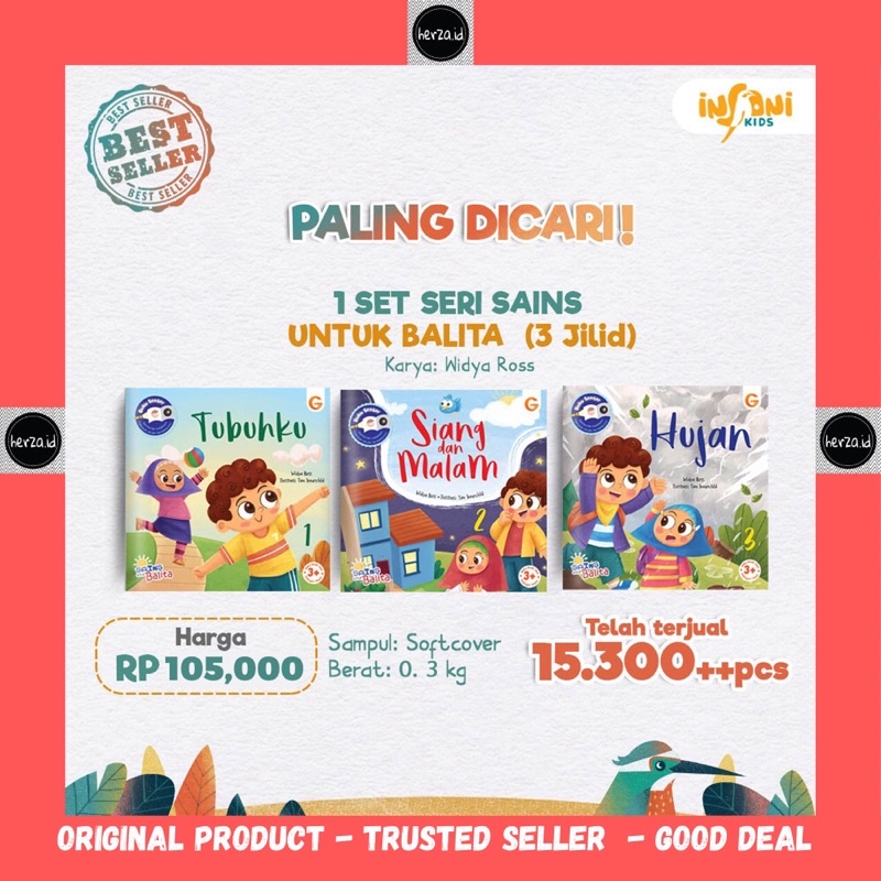 Jual Buku Set Seri Sains untuk Balita - buku anak Gema Insani original