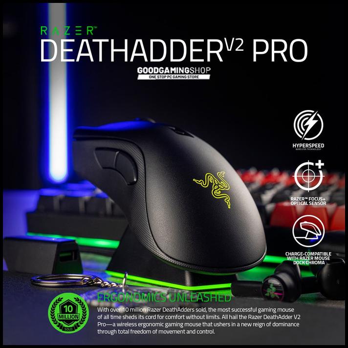 Jual Razer Deathadder V2 Pro - Wireless Gaming Mouse 