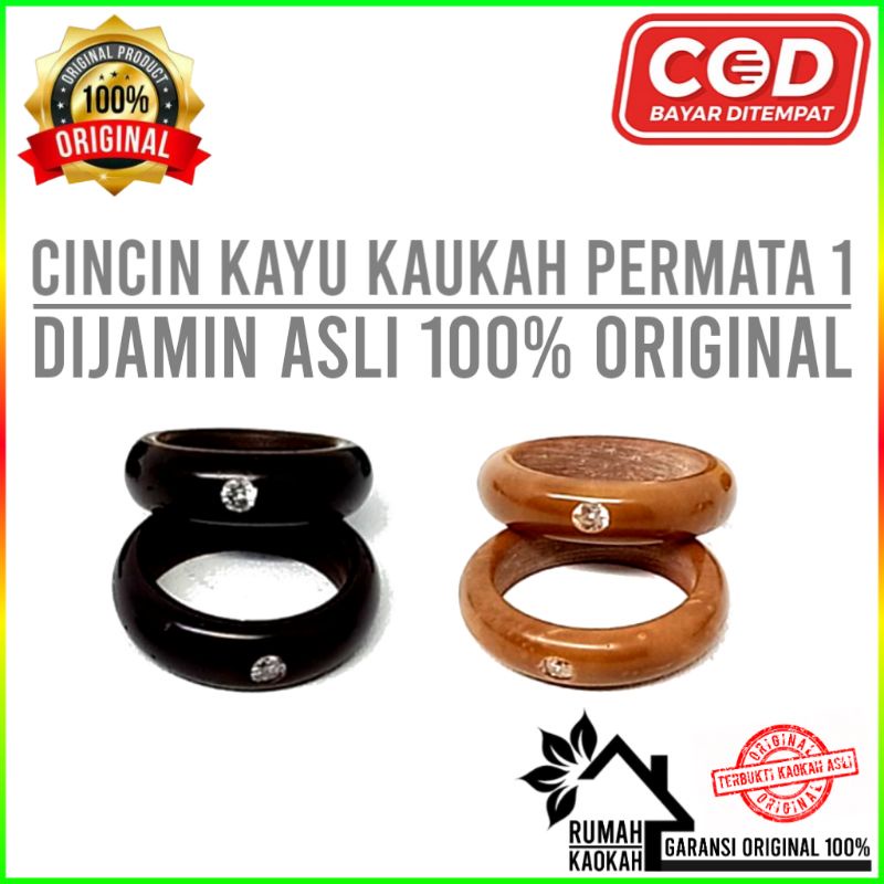 Jual Cincin Kayu Kokka Kaokah Kaukah Kaoka Kokah Asli 100% Original ...