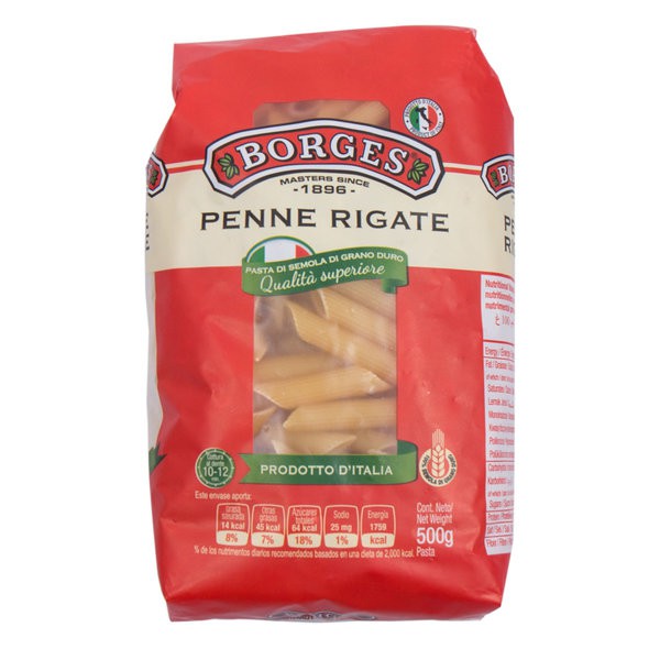 Jual BORGES Pasta Penne Rigate 500gr | Shopee Indonesia