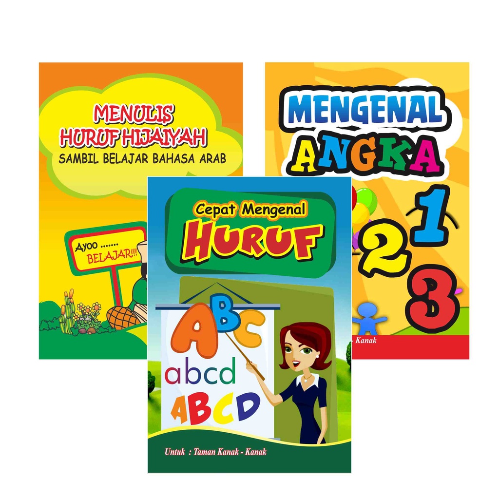 Jual Buku Anak TK Playgrup Belajar Menulis ABC Angka Dan Hijaiyah ...