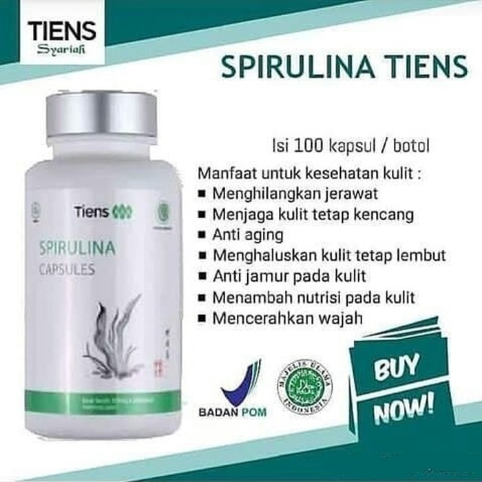 Jual Tiens Spirulina Capsules / Masker Wajah Spirulina Tiens Original