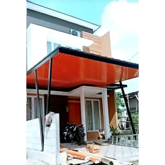 Jual kanopi baja ringan atap alderon berikut pasang plafon pvc | Shopee ...