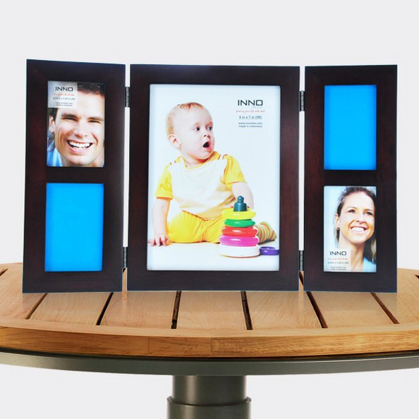 Jual Inno Foto (07875) Photo Frame Windows 3 5x7, (2)2.25x7 TVC Dark ...