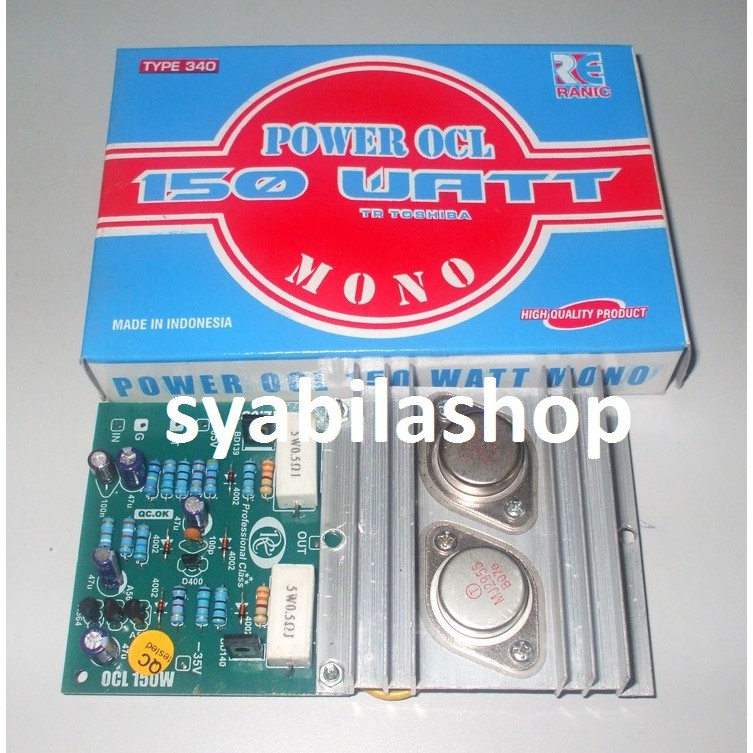 Jual KIT POWER STEREO OCL 150 WATT MONO TR TOSHIBA | Shopee Indonesia
