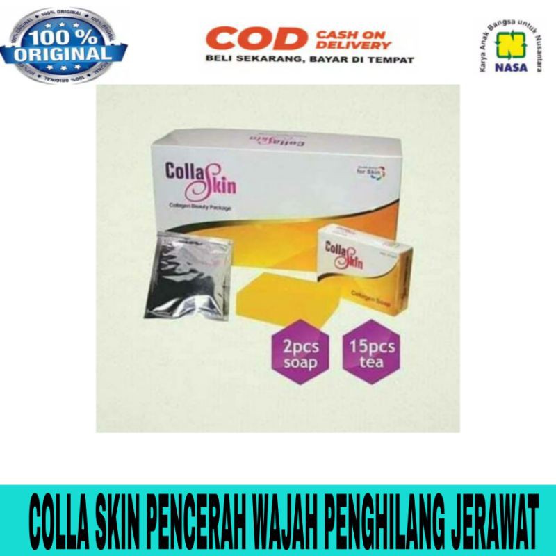 Jual COLLA SKIN - PENCERAH WAJAH - PENGHILANG JERAWAT - PENGHAMBAT ...