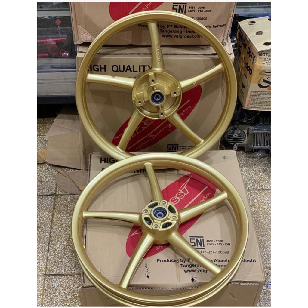 Jual Velg Rossi Sprint Sanca Jupiter Mx new DD ukr 160 160 17 Gold