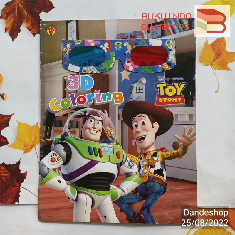 Jual Disney Toy Story 3D Coloring - Buku Mewarnai Anak ELEX MEDIA