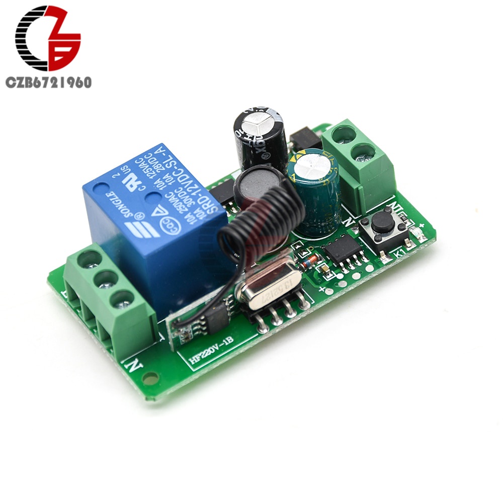 433MHz Wireless DC 12V Remote Control Switch 1CH RF 10A Relay