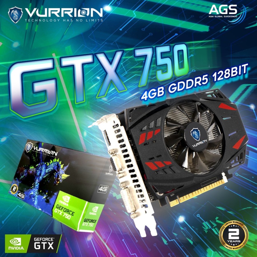 Vurrion GT 740 LP 4GB DDR3 - PT. Asia Global Suksesindo