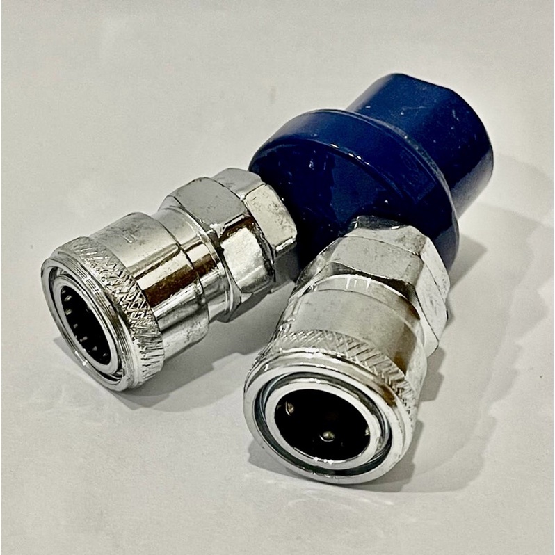 Jual TAIWAN 2way 2pass quick coupler kompresor TWO touch 2kepala BAGUS ...