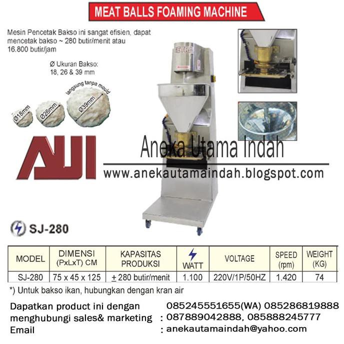 Jual Mesin Pencetak Bakso Getra Sj 280 Meat Balls Foaming New Panci