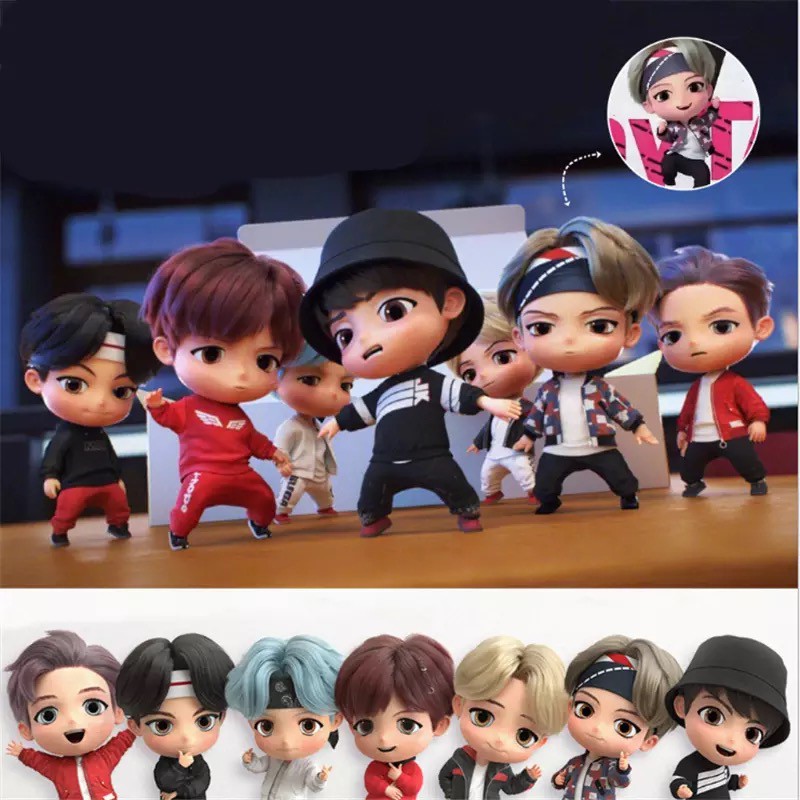 Jual MINI FIGURE BTS BT21 TINY TAN ARMY BANGTAN BOYS KPOP IDOL MODEL ...