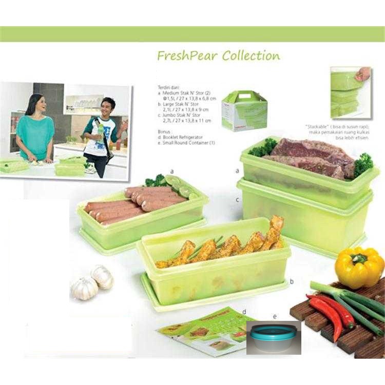 Jual Tupperware Fresh Pear Collection - wadah kulkas sayur buah bekal ...