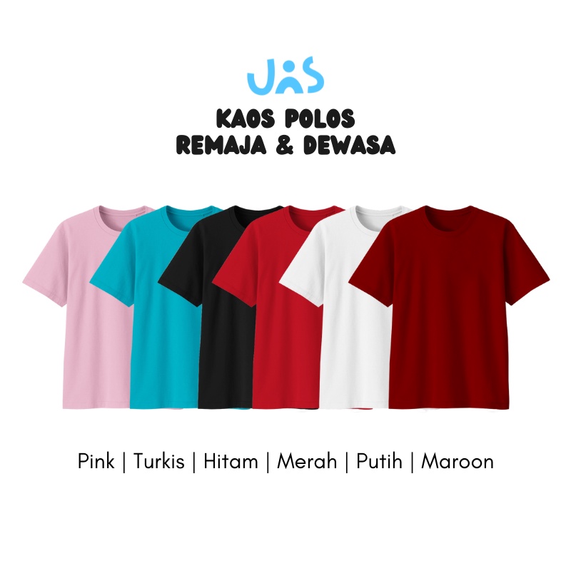 Jual Jns Baju Kaos Polos Remaja And Dewasa Cotton Combed 30s Shopee